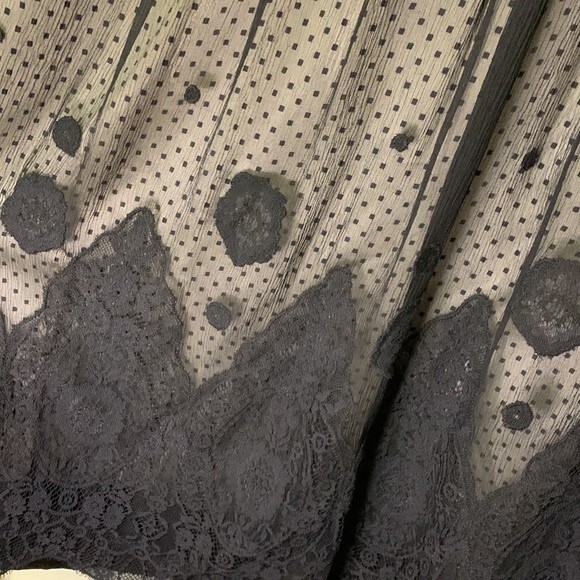 BCBG MaxAzria Black Silk Lace and Satin Sleeveless Sheath Dress Size S - Picture 6 of 13